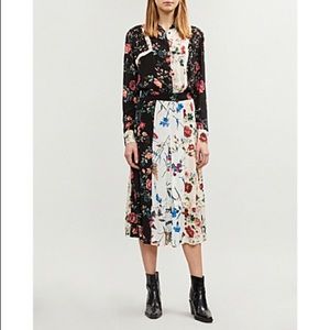 Maje ciller flora print blouse